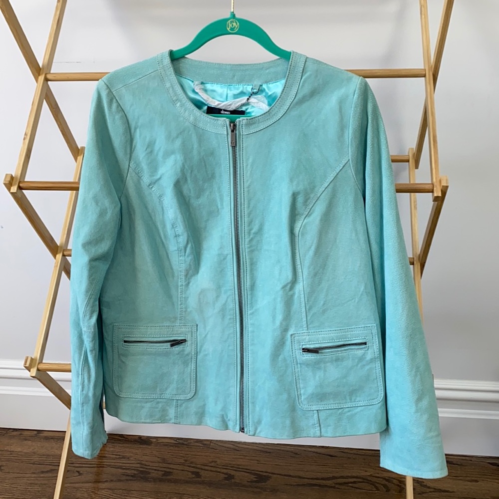 Dennis by Dennis Basso washable leather jacket